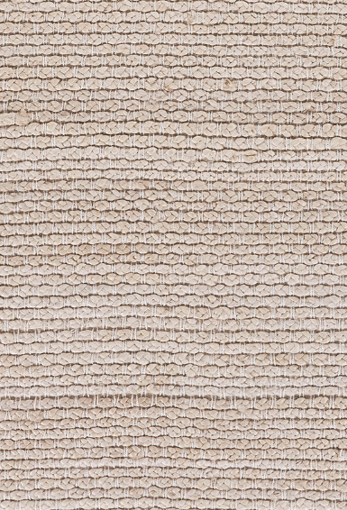 Hand Woven Jute and Cotton Natural Bleached Rug