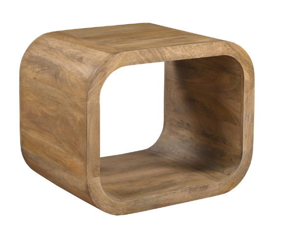Hand Made Modern Mango Wood Side Table
