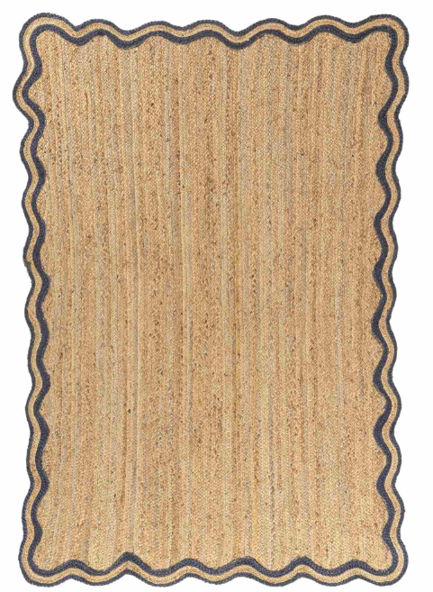 Scallop 100% Jute Rug