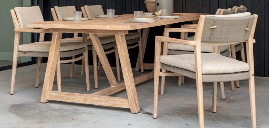 Noah Outdoor Dining Table Teak 260 x 100cm