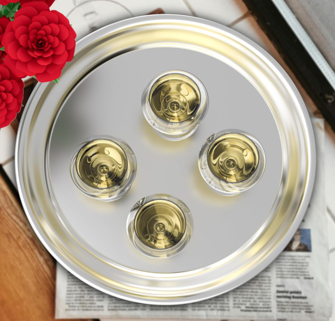 Stainless Steel Round Serving Tray