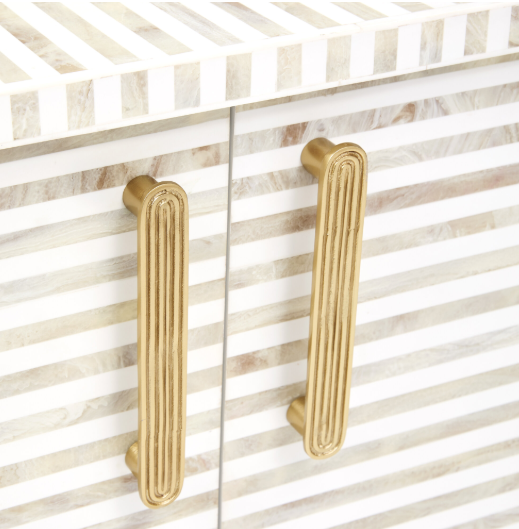 Hand Made Resin And Metal Sideboard 36"