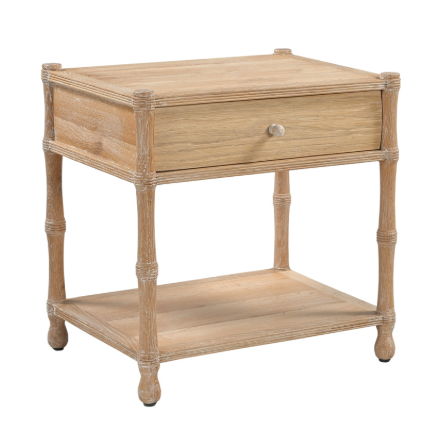Hand Made Solid Wood Side Table 24"
