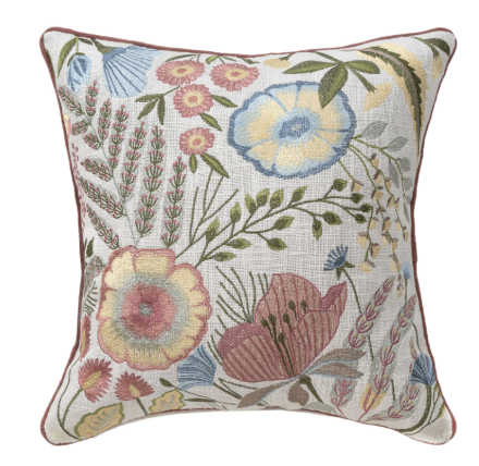 Flatweave Tropical Cotton Pillow 20"