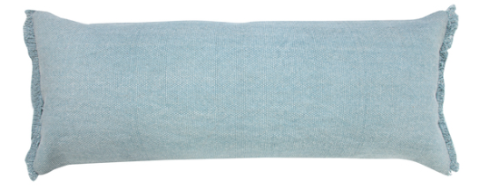 Corydalis Blue Lumbar Pillow 14 x 36"