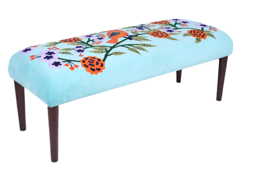 Handmade Bohemian Multi Color Bench