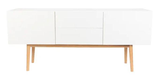 High On Wood TV Stand