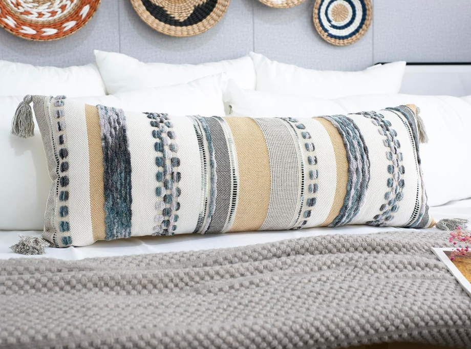 Boho Long Lumbar Throw Pillow