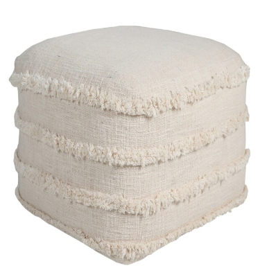 Hand-Made 100% Cotton Pouf 18"