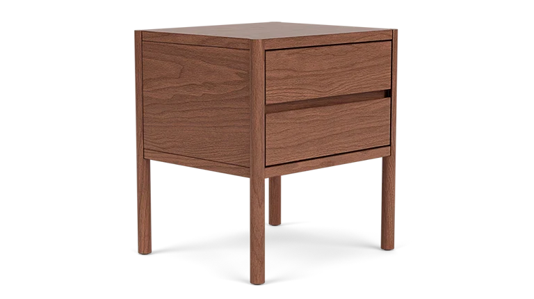 Monarch Double Drawer Nightstand