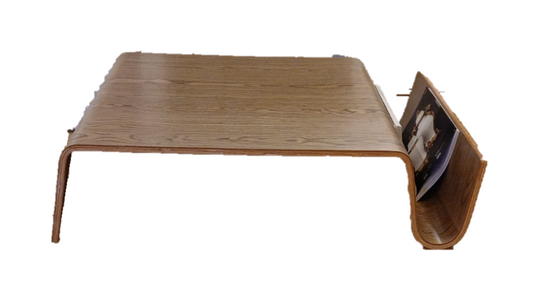 Coffee Table Walnut With Magazine Holder