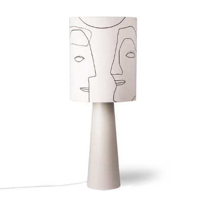 Printed Faces Table Lamp
