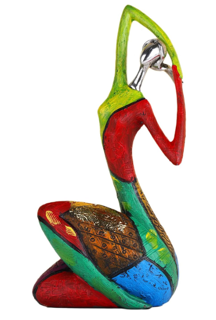Suruim Colorful Abstract Women Figurine Resin