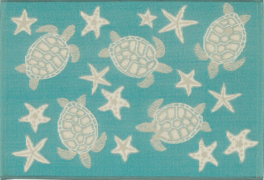 Liora Manne Esencia Turtle and Stars Mat