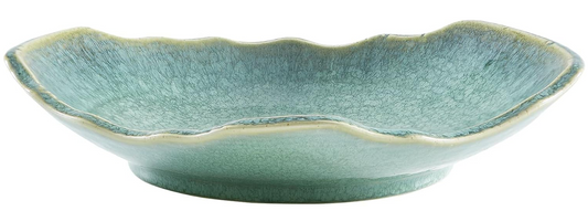 Ceramic Decorative Dish, 12'' Large Green Decorative Bowl
