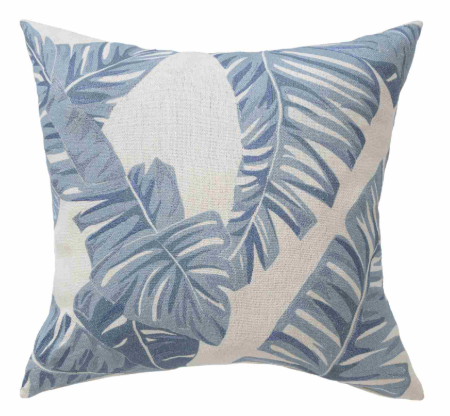 Tropical 100% Cotton Decorative Pillow 20 x 20"