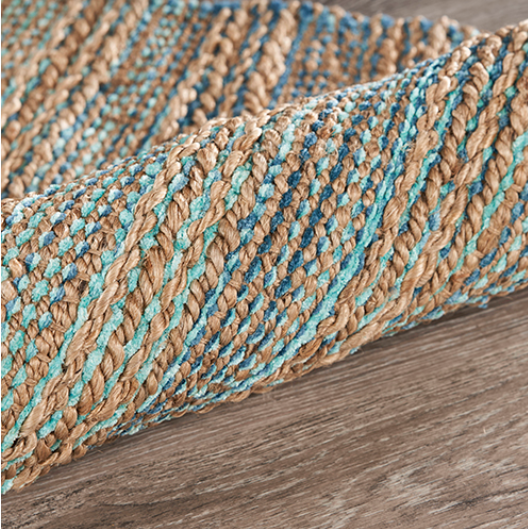 Hand Woven Jute and Chenille Carpet