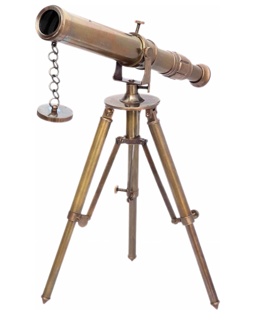 Vintage Brass Table Telescope