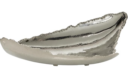 Cosmopolitan Aluminum Live Edge Tray Silver