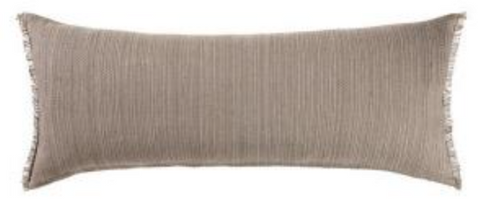 Natural Cotton & Linen Lumbar Pillow 14 x 36"