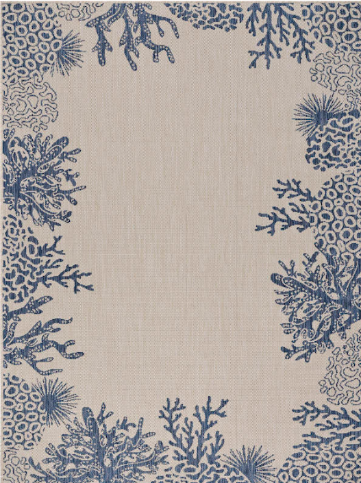 Indoor Outdoor Seaside Rug Azure