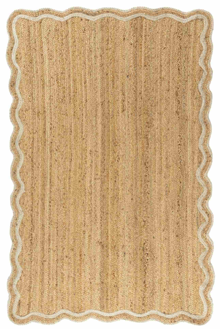 Scallop 100% Jute Rug