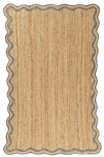 Scallop 100% Jute Rug