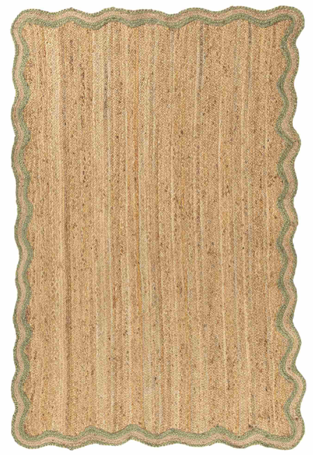 Scallop 100% Jute Rug