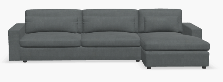 Ensemble Max Track Arm Sofa With Chaise