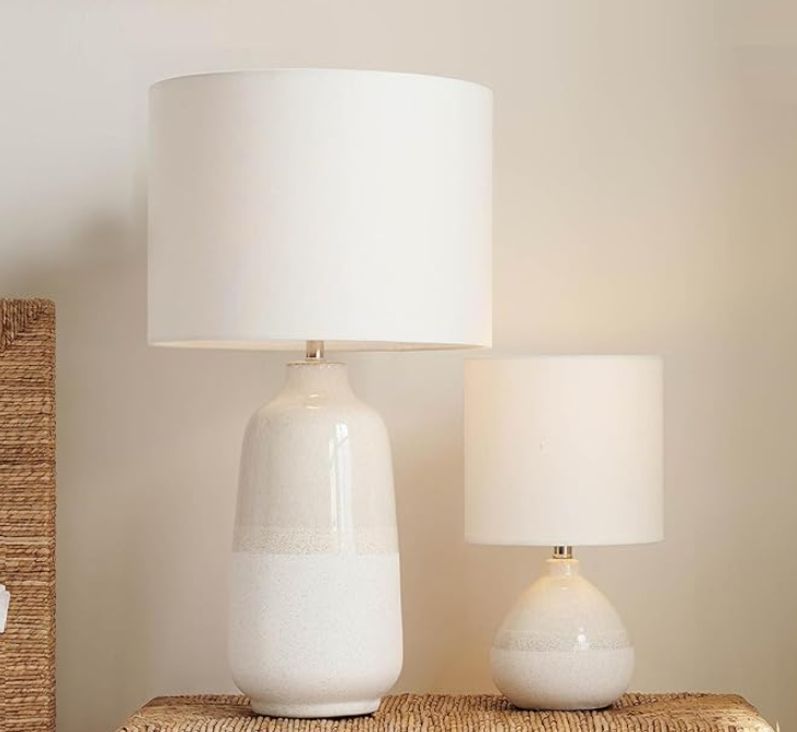 Tall Ceramic Table Lamp 22"