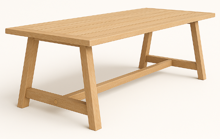 Noah Outdoor Dining Table Teak 260 x 100cm