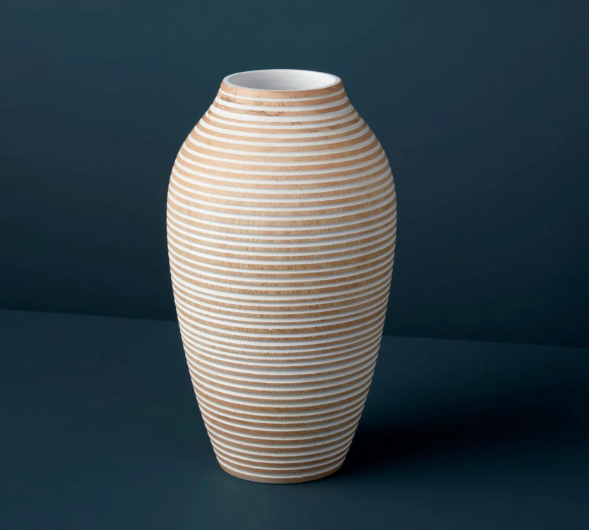 Kiln Mango Striped Vase