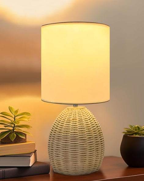 Boho Table Lamp Rattan 3 Color