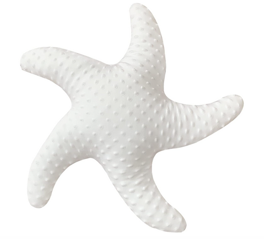 Decorative White Starfish Pillow