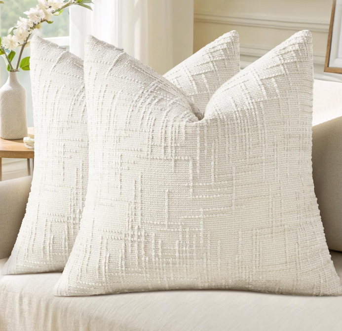 Decorative Spring Cream Pillow 18 x 18"