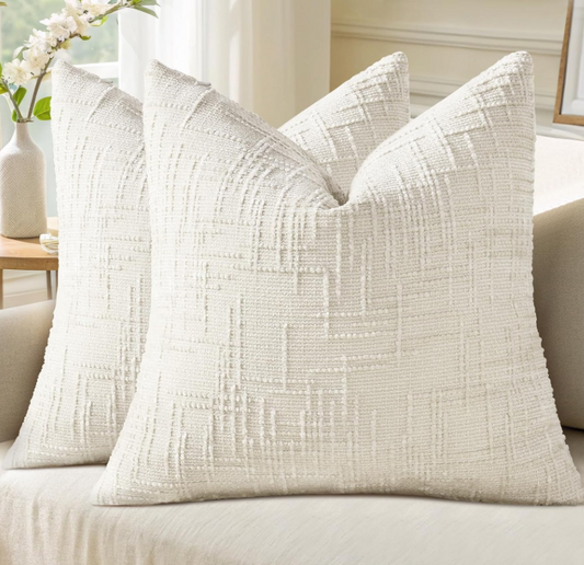 Decorative Spring Cream Pillow 18 x 18"