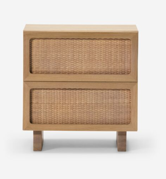 Stadium Double Drawer Nightstand