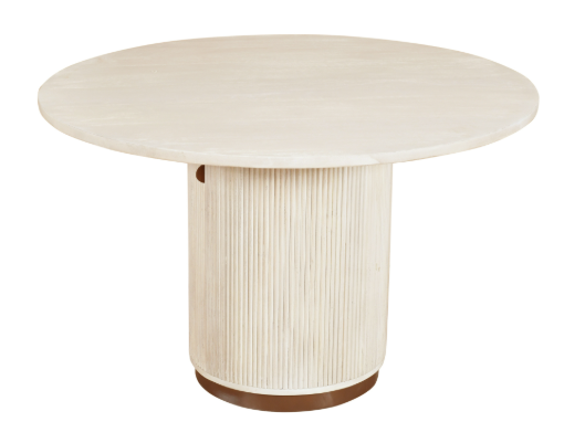 Hand Made Mango Wood Round Dining Table 48"
