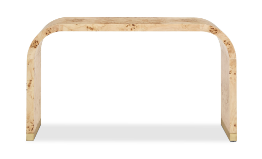 Hand Made Burl Wood Console