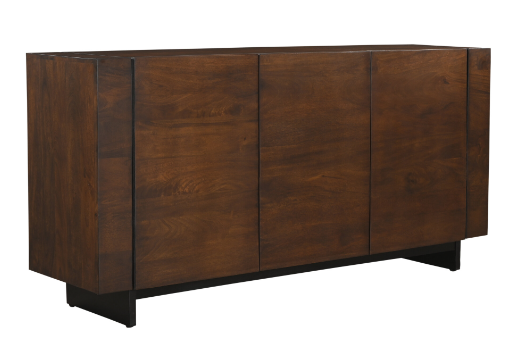 Hand Made Hardwood Walnut Brown Sideboard 70"