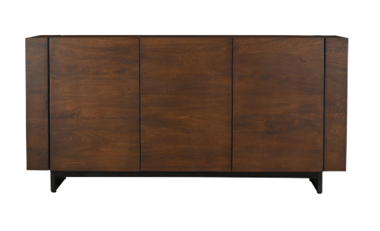 Hand Made Hardwood Walnut Brown Sideboard 70"