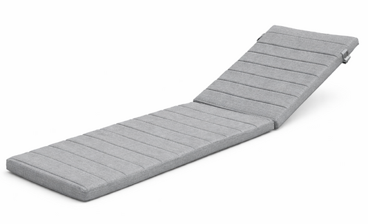 Universal Outdoor Sunbed Cushion Grey