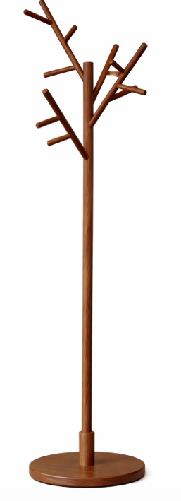 Freestanding Solid Wood Coat Rack