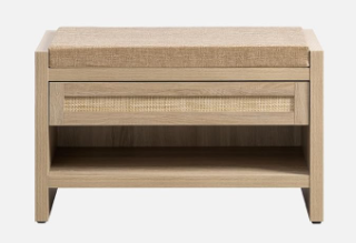 Entryway Storage Bench With cushion
