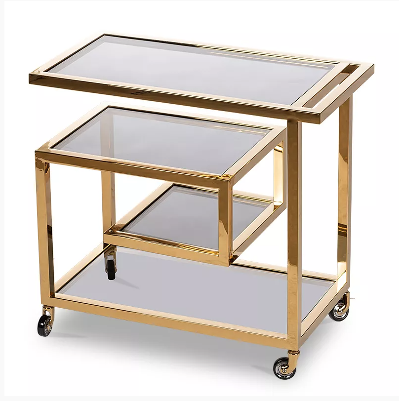 Bar Trolley Brodie Gold