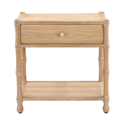 Hand Made Solid Wood Side Table 24"