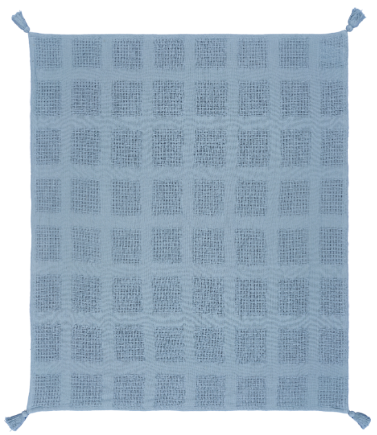 Hand Woven Solid Cotton Throw 50 x 60"