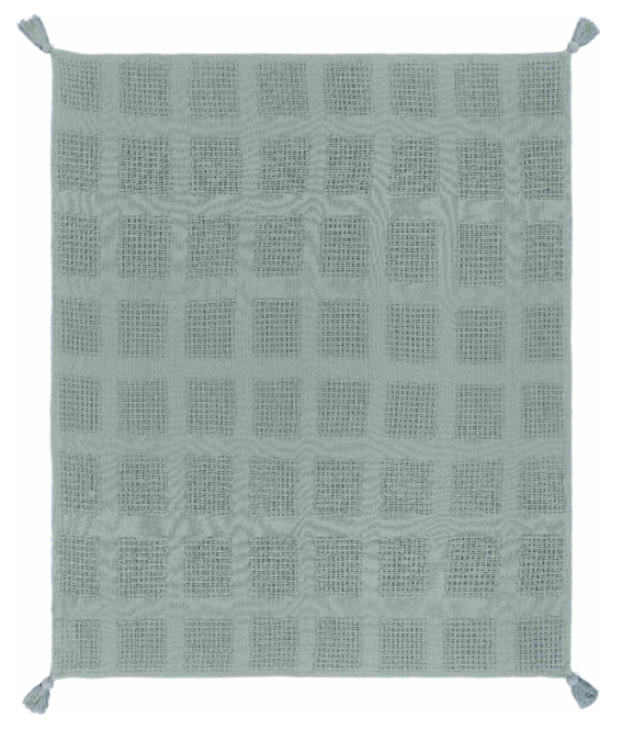 Hand Woven Solid Cotton Throw 50 x 60"