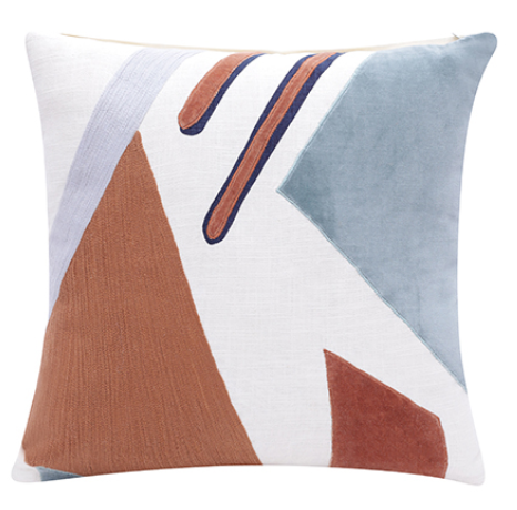 Hand-Woven Cotton Modern Pillow