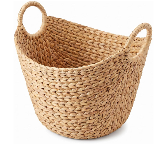 Extra Large Water Hyacinth Woven Storage Basket